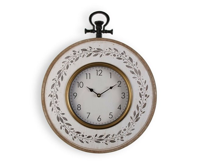 438242e22886fc72f0b5209e74db9d2b45ac7667_8aa5cb2406e4444a81902c9ac8d00587 Reloj de Pared Versa Hojas 50 x 6,5 x 40 cm Metal Madera MDF - Conforama Bestseller
