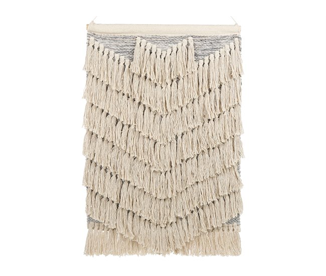444e62fd643ce4311a83c18877e9f29cd2293f83_974e985554624ce7986f142c138114d8 Decoración de pared de tela KOTRA Algodón 106 cm Beige - Conforama Auténtico