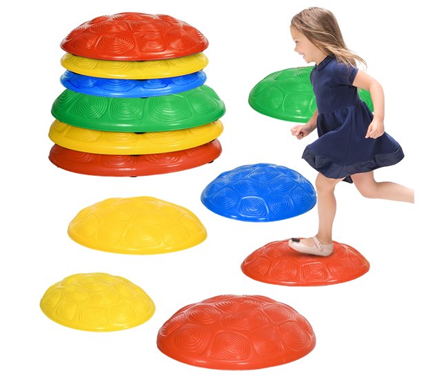 44acbe23c411b66f085b28e64574d207365916eb_a8a03681fbe24e758c5236b1faefcb0a ZONEKIZ Piedras de Equilibrio para Niños de 3-8 Años Conjunto de 6 Piezas Bloques de Equilibrio Apilables con Base Antideslizante para Entrenamiento de Equilibrio y Promover la Coordinación Multicolor - Conforama Certificado