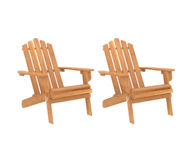 44da51dcbaad589115292e826c218af59b3d7748_3636536da78646b99c65fe9c2306291c Liquidación Sillas de jardin Adirondack 2 unidades madera maciza de acacia - Conforama