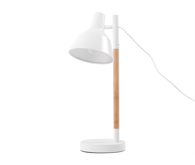 Envío Inmediato Lámpara de escritorio ALDAN ajustable Metal Blanco - Conforama