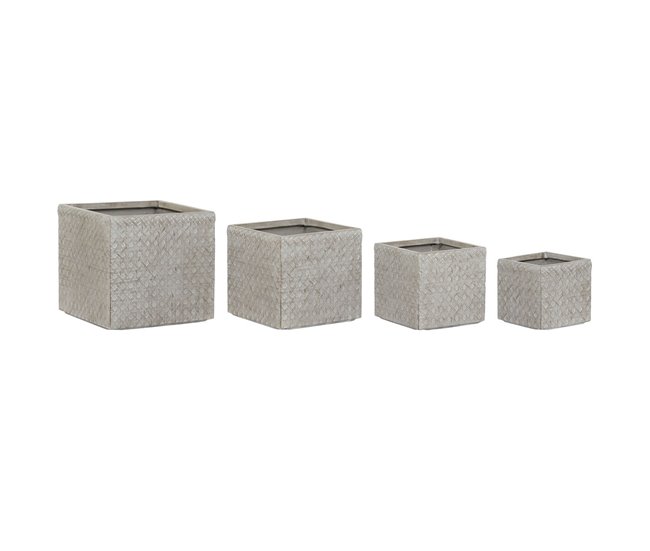 4590d55ad8f57c93dda1817500ac54388a5ba052_296908b318fc4e0193d04bc4ba6ba730 Set de Maceteros Home ESPRIT Beige Fibra de Vidrio Magnesio 44,5 x 44,5 x 42,5 cm (4 Unidades) - Conforama Stock Limitado