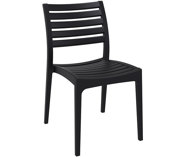 Silla de Jardín Apilable ARES Plástico Blanco 58X48X82 cm - Conforama Premium