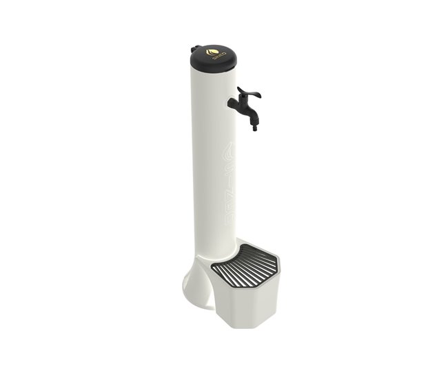 4b9ee34a4fb7b39b58a4c25e2a51b244218c6f02_edc50f8f9ea14832861e14afb4d97c8b Profesional Fuente y Cubo De Exterior Blanco Con 5 Litros De Capacidad, Recogehojas De Aluminio Doble Conexión De Agua En El Lateral y En El Fondo. Fabricado En Polietileno De Alta Resistencia Grifo De Aleación Metálica Negra Con Acoplamiento Rápido Para Manguera De - Conforama