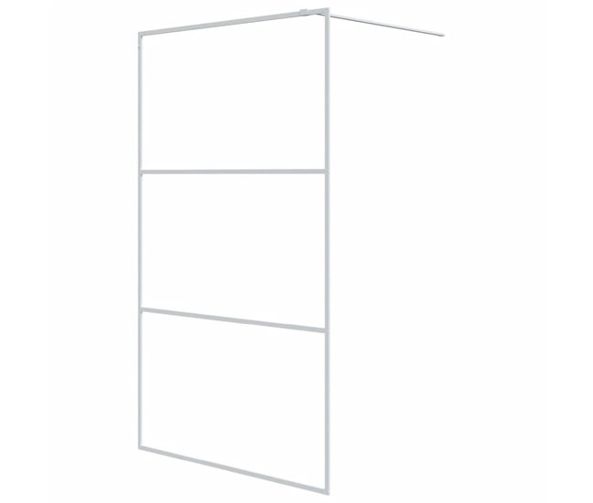 vidaXL Mampara de ducha vidrio ESG transparente blanco 90x195 cm - Conforama Pedido Al Por Mayor