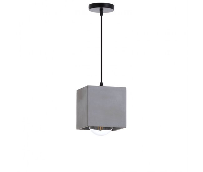 Alta Calidad Lámpara de Techo Legnica Gris 14x14x14cm 7hSevenOn Deco - Conforama