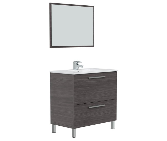 4f4a207988a756ad7ad9b433bd022a3b6be388b6_2a468f2a5cb04b81841d9da8538363ff Mueble baño Luis 1 cajón 1 puerta espejo, sin lavabo, Gris ceniza - Conforama Novedad