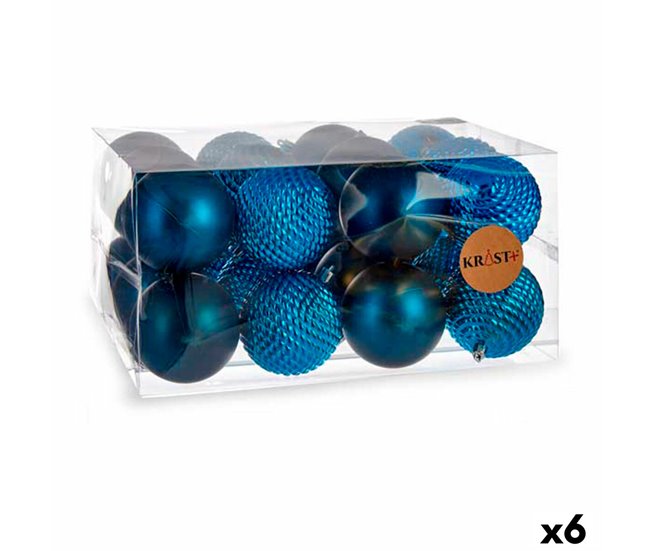 501687177fbb4561e072999fd7544f62fef813f4_02ef21eae79044b59bae791e87bbd839 Precio Económico Set de Bolas de Navidad Azul Plástico Ø 8 cm (6 Unidades) - Conforama