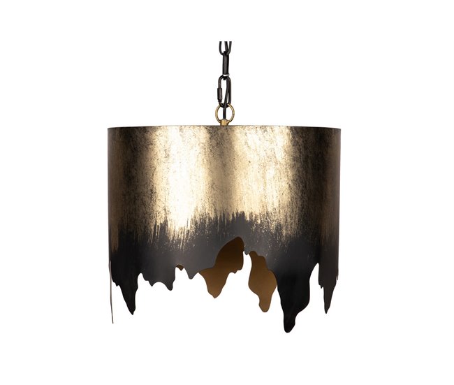 Precio De Oferta Lampara Techo Metal Dorada 41x41x42 - Conforama