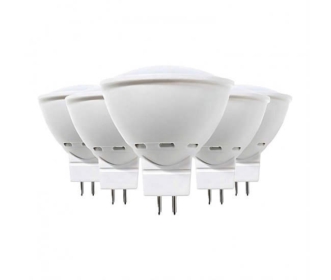 51640beefcef312cd5dddcd6742165c98bd9dbe9_c5e9c99a7a5546d8b23bf13772b068f6 Pack 5 Bombillas LED Spotlight GU5.3 6W Equi.50W 540lm 3000K 15000H Primer Leader - Conforama Artesanal