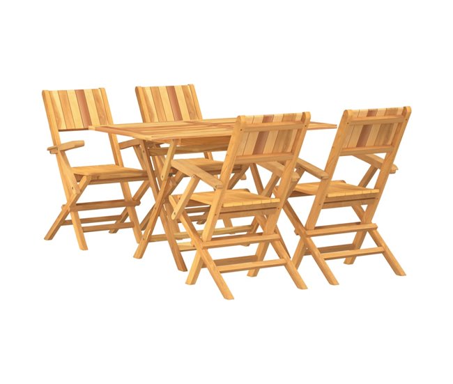 51a152201bc07be59d974630d3dd7ac7f82d3366_0fb54c13112946408380f6014e8f1ff4 Juego de comedor para jardin 5 piezas madera maciza de teca - Conforama Popular