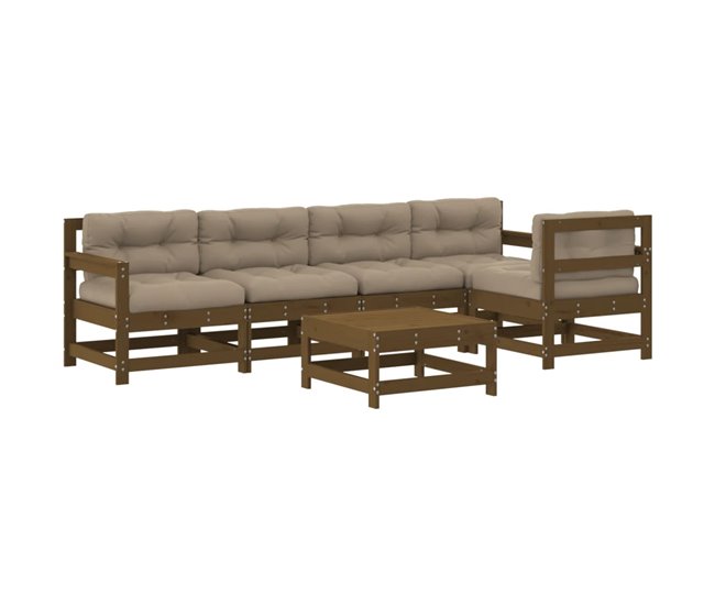 5280cc90a36d1243e0af442f9794793f1c1a38cd_8f233561eb074201b7fd1af37502162f Barato Juego de muebles jardin 6 piezas y cojines madera pino impregnada - Conforama