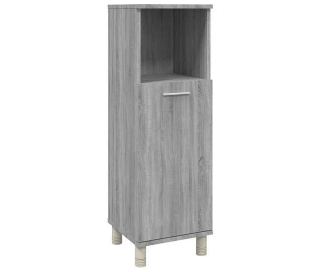 52cfcf71f22f9bf90fc080655b7fabfdbf12d6ec_b0769e845f0547e7ad0a7bef8cc3f6db vidaXL Armario de baño madera contrachapada roble ahumado 30x30x95 cm - Conforama Venta Final
