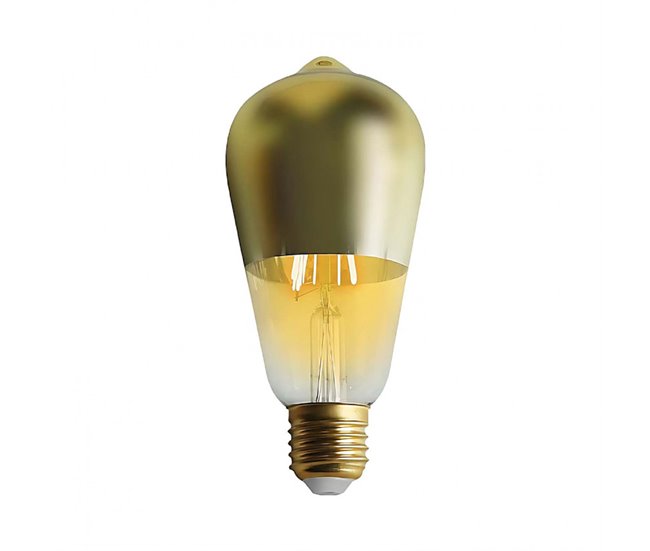 Bombilla LED Edison Cúpula Oro E27 6W Equi.45W 600lm 15000H 7hSevenOn Vintage - Conforama Artesanal