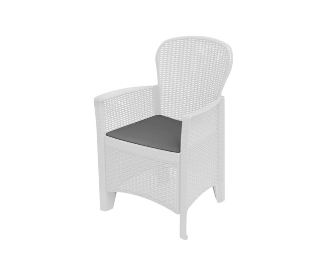 568fa03f49ad025e81874e81af0c75389474d996_758d479ad7bf454e8c5f0a76282af46a Silla de exterior Dboatti, Asiento de jardín, Sillón de exterior efecto ratán, 100% Made in Italy, 59x57h85 cm, Antracita - Conforama Garantía De Devolución De Dinero