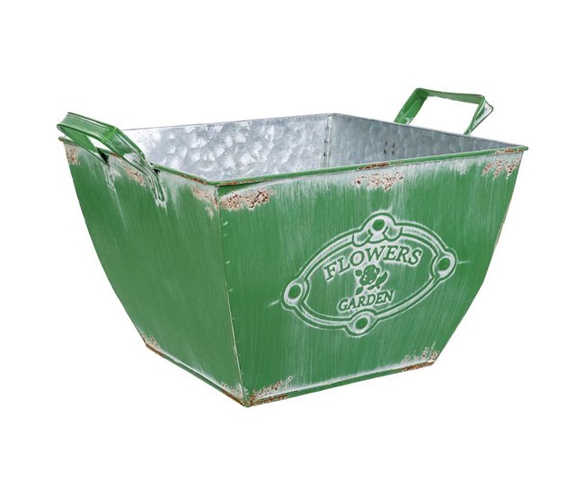 5bde16edbd1bdf9d0d1c82ce71ab83677c17ce50_8fe0d9420a9e456abad717ef383952fc Macetero de metal verde 29.5/24x24x16.5/19 b:15.5x15.5 - Conforama Liquidación