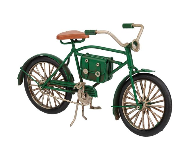 5d8630cb66c4872a20d2d18c934e05f73ca214ff_fc8607399ff84f7b968324b6b13b3904 bicicleta de metal en un tono verde vibrante mide 22x7x13h cm - Conforama Mejor Calidad