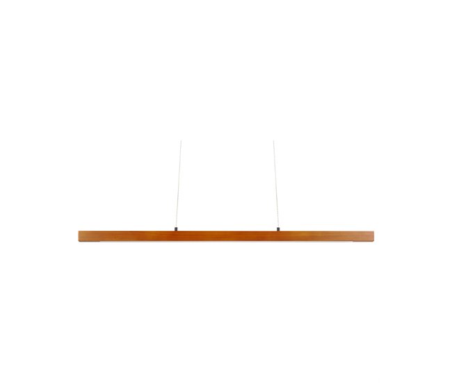 Solo Por Tiempo Limitado Lámpara LED colgante STEWARTS con regulador de intensidad Madera de roble Marrón oscuro - Conforama