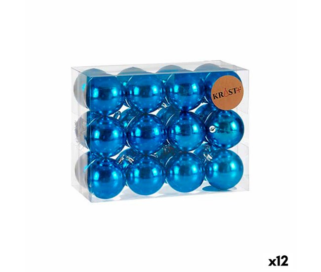 Última Oportunidad Set de Bolas de Navidad Azul Plástico (12 Unidades) - Conforama