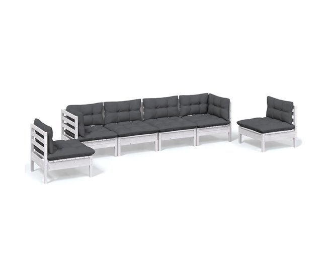 609d82658a4e080b2ccc77dcede01d9e7295f18e_09fb0bd970fe41418504b445528a1e22 Juego de muebles de jardin 6 piezas y cojines madera maciza pino - Conforama Marca Reconocida