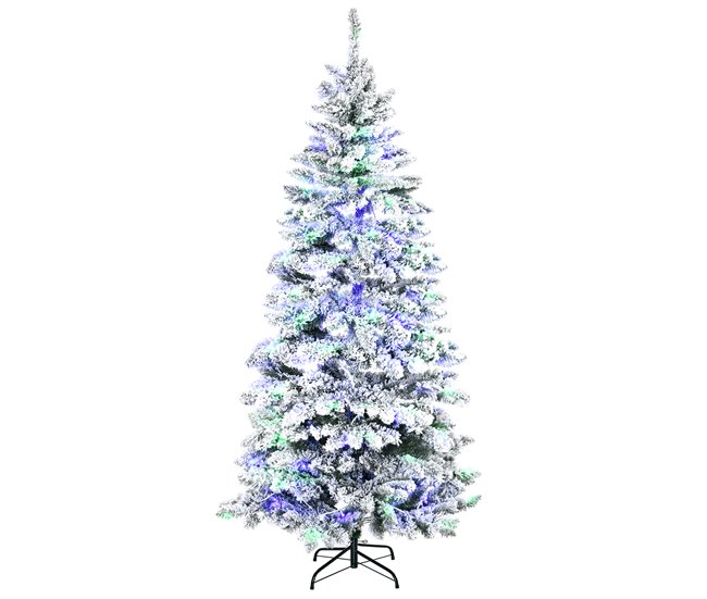 61fbb986f142e508bfdac23246695ead51b42043_c7332db06b0c445c8b886e5ea3faef48 Tendencia HOMCOM Árbol de Navidad Artificial con 250 Luces LED 210 cm Árbol Nevado con 829 Ramas y Base Plegable de Metal Decoración Navideña para Interiores Ø112x210 cm Verde - Conforama