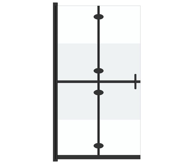 Promoción Exclusiva vidaXL Mampara de ducha plegable vidrio ESG medio esmerilado 80x190 cm - Conforama