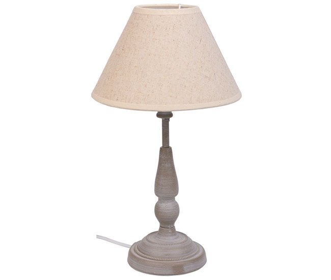 Comprar En Línea Lámpara de mesa de metal gris 20x20x34 - Conforama