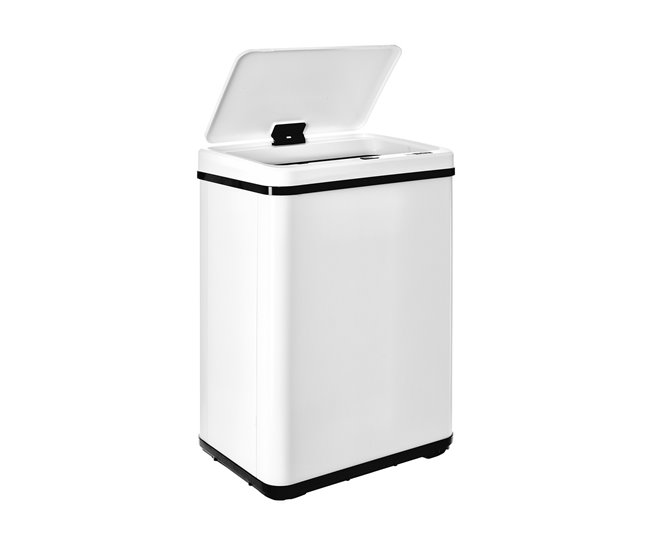 644c35cb1e0d386d28ff129011adb2bd0a631965_ffde1e10dd074e7984dd04e3ae34cbbe WELL HOME MOBILIARIO & DECORACIÓN Cubo de basura inteligente SIN patas con apertura automática o contacto manual, 40L, Alto: 55,5 (x35,5x26), blanco. - Conforama Certificado