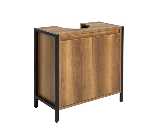 64da41f7ff6eb4650d176181d3a560d79e77c532_91b2b228afbd4229abe13141ab9c92eb Mueble para Debajo del Lavabo Armario de Baño de Suelo 1 Estante y 2 Puertas 60 x 30 x 60 cm BZR63-PF SoBuy - Conforama Precio Bajo