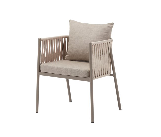 6577de77f4ada582f75bc6d073a556773ae0fbf7_24cf6a3cc22c44609121639344315666 Well Home Silla 'Macka' Beige para Exterior - Duradera, Cómoda y de Estilo Contemporáneo - 65x65x140cm - Conforama Precio Reducido