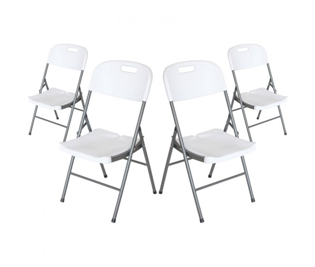 Pack 4 Sillas Plegables con Asa 47x58x87cm Negro Thinia Home - Conforama Edición Limitada