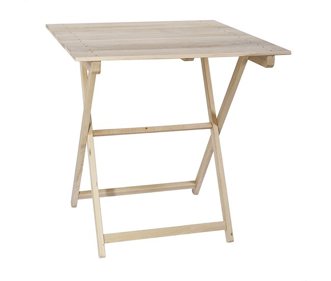 6a1604e59acdc3ce75658ab10472a042e8f7ef4d_1356fb895bd245c3b98148138379d128 Profesional Mesa Velador de haya plegable con tablillas, acabado SIN barniz, 70x70x76 cm - Conforama
