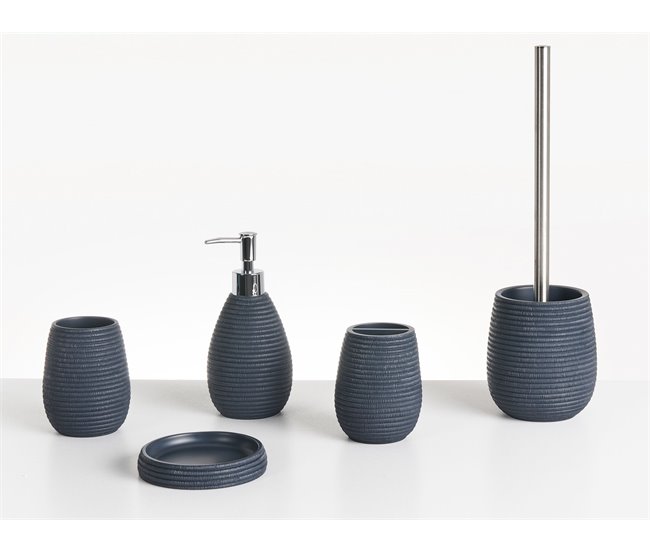6b83a108356403378cca6301182fd4f515484dd4_87c94bf419f14e15841436ffe325adb4 Conjunto de 5 accesorios de baño QUILCA Azul oscuro - Conforama Disponible Ahora