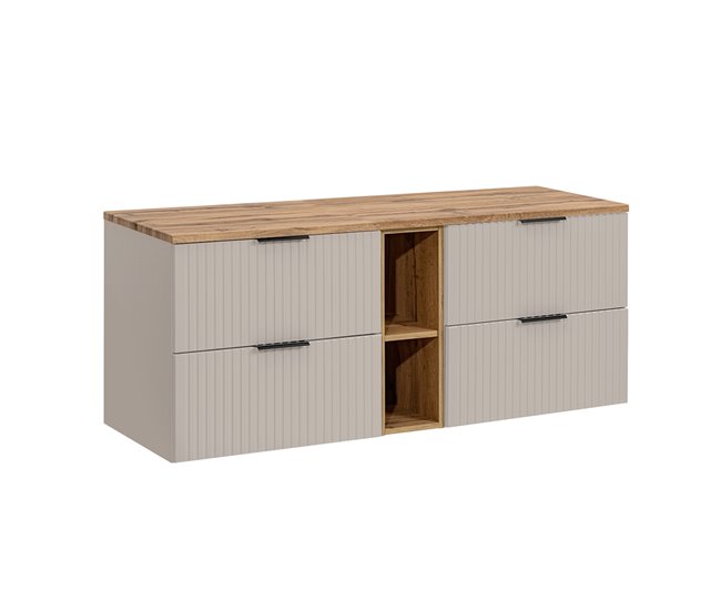 6bc13f1e3a6e0d9c193945f76e353f659068b72b_b12d50e8bbce47bda35a1b26689dbbec Mayoreo Mueble bajo lavabo 140cm 2 compartimientos Adriel Cachemira y Madera - Conforama