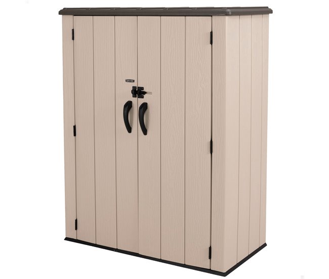 6c41d7defd78486da5c123864b5824f6d9527736_6b64822044344e62890efe597c1bff09 Precio De Oferta Lifetime Armario exterior vertical 1.500 L Rough Cut™ con estantes - Conforama