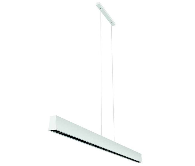 lamapara de techo aluminio color blanco serie hanok 120cm - Conforama Lujoso