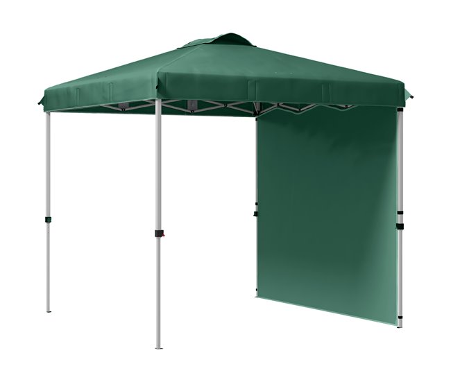 6d34903dcee1469e424e7064cf2c498da60de568_774feb8b63c0474c980d5f354bd69658 Outsunny Carpa Plegable 2,5x2,5 m Cenador de Jardín con 1 Pared Lateral Altura Ajustable en 3 Niveles Anti-UV Impermeable y Bolsa de Arena Gazebo para Exterior Camping Fiestas Verde - Conforama Compra Ahora