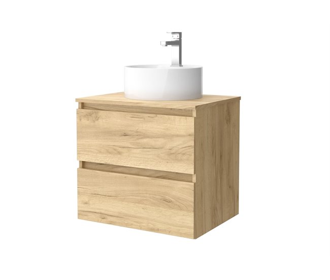 6f0a341f8ef31b78c8e72cd739119c90167d5a14_ff321e5f08b8452ca20ba9aaba1a0fc7 Comprar En Línea Mueble de baño Bequia 60 cm Blanco Mate | Lavabo sobre encimera | Salgar - Conforama
