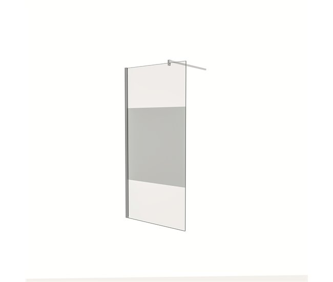6fea5d120a3f52540ff52e7d4a1e9c0e83b011d1_3f53ca1f0c5d4633ba8ed9ea56da2609 Hecho A Mano Panel de ducha Serigrafiado Central Vidrio 8mm con Película de Seguridad a Prueba de Explosiones (68-70)x200cm con Barra 90cm - Conforama