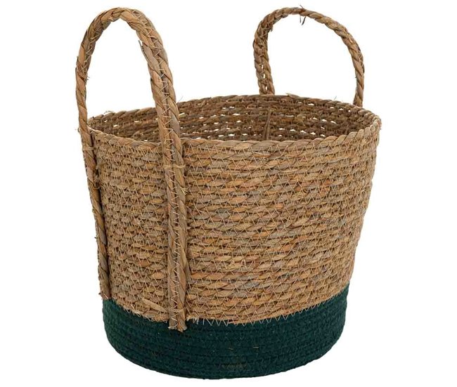 71b4251b1ae06320e822fc60e345ea07e119746e_d01741dc0169412f8d1076525d720f97 Cesto de fibra natural y algodón negro D29x24/34 - Conforama Profesional