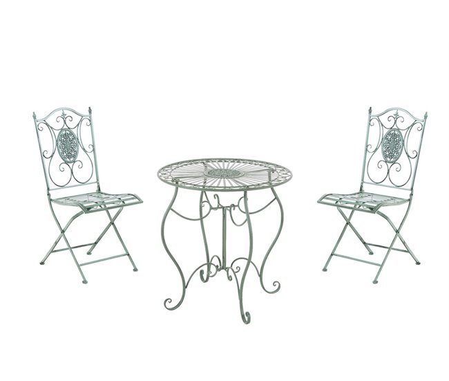 749b633384d78a2f700ecac21bb58d15f7773b2d_e97cf7728dc544268a5365791c39381d Tendencia Conjunto de Mesa & 2 Sillas Plegables Aldeano Metal Blanco antiguo 49X42X91.5 cm - Conforama