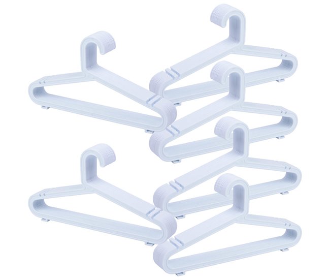 75bf818f649a06dc08a8bb29a5c0ed1e6feae70e_963b188ab8834430b8f91961666d6c82 Percha de plastico blanca pack de 72 unidades 39.50x0.30x20.60h cm - Conforama Bestseller