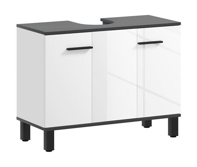 78972a2b0c309adba291b46cb8ede8676d288623_6dcca38e80154b249e4cfbb19241f81f Mejor Calidad HOMCOM Mueble bajo Lavabo Mueble de Lavabo con Pie Mueble de Baño con 2 Puertas y Estantes Ajustables para Lavabo con Pedestal o con Pies 80x34x60 cm Blanco Brillante - Conforama