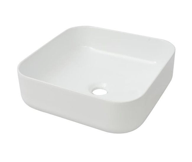 78ce22788a970c2032d1c824435d012b2b38edc1_2dbdef97ca6d48a7bc20f0d435bf77e0 Descuento vidaXL Lavabo cuadrado de cerámica blanco 39x39x13,5 cm - Conforama