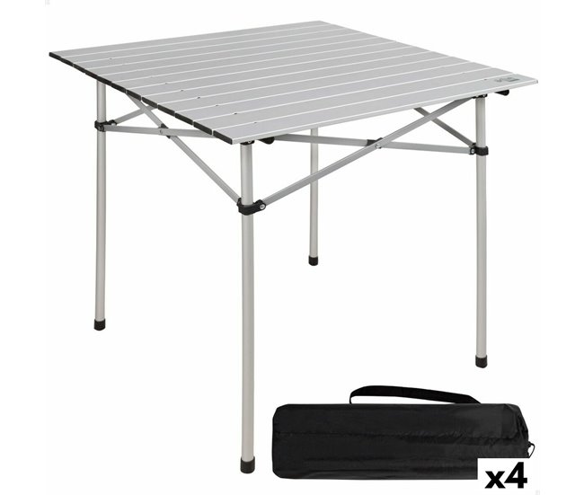 7b8ee17f93dde266798eee4e7d5aeb318548def5_bed49ff9a13947f09b4a1699d8bc7b39 Mesa Plegable Aktive Plateado Aluminio 70 x 70 x 70 cm (4 Unidades) - Conforama Últimas Unidades