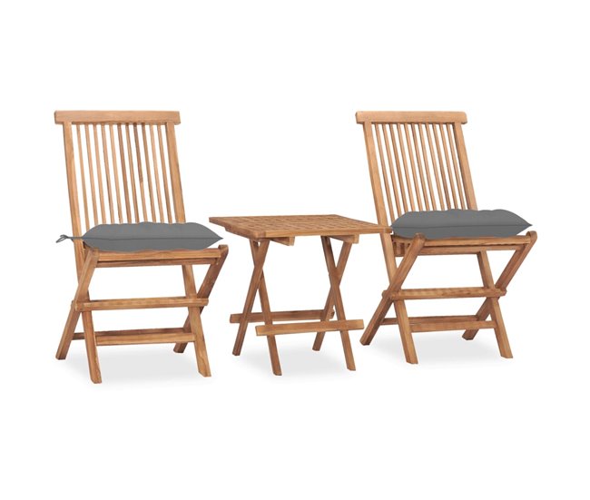 7c10aa774f3f38eb0ed81a17d3a225b6879be4a5_f79c48ed2cc54596a148135466341ec2 Novedad Set comedor de jardín plegable 3 piezas madera de teca cojines - Conforama