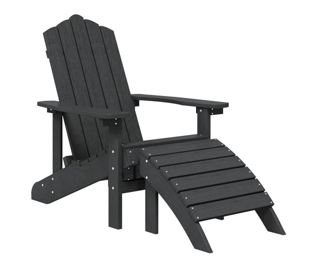7e79716370b089b1422594c92c14735647d777ce_ebe8934c347248bf84afa6491bb95f63 Silla de jardin Adirondack con reposapiés HDPE blanco - Conforama Garantía Incluida