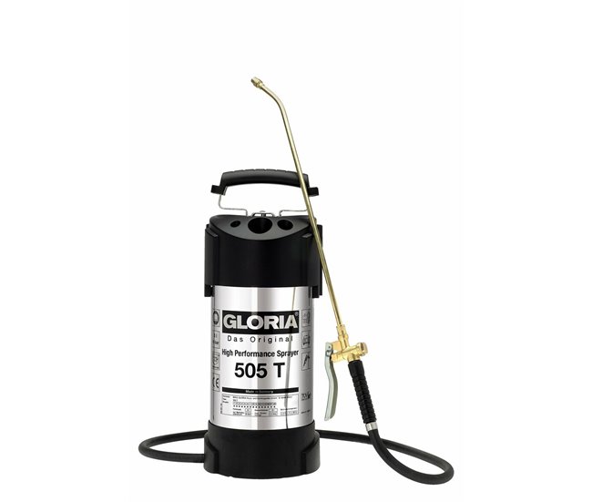 Profesional Pulverizador a Presión para Jardín Gloria 505t Acero Inoxidable Latón 6 BAR 5 L - Conforama