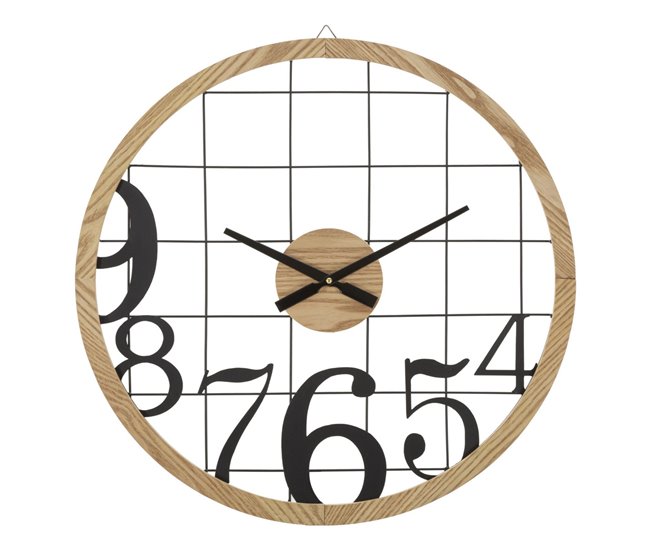 Reloj de Pared MF266, Metal, Marrón - Conforama Gran Oferta