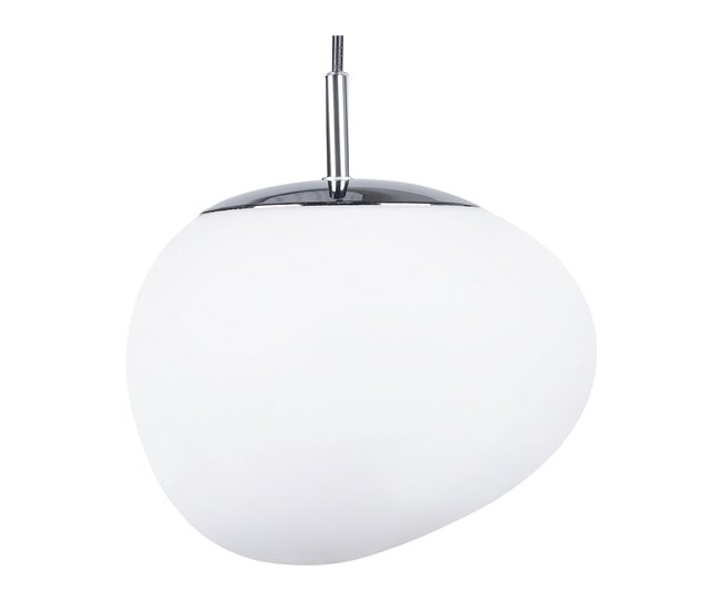 Lámpara colgante LIFFEL Vidrio Blanco - Conforama Premium